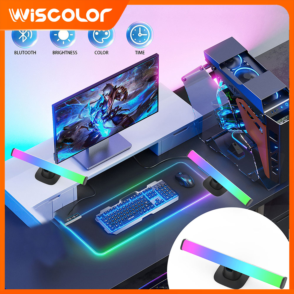 Desk Setup With Tv - แถบไฟ LED RGB พร้อมระบบบลูทูธ ตั้งค่าได้ด้วยสมาร์ทโฟน ไฟ