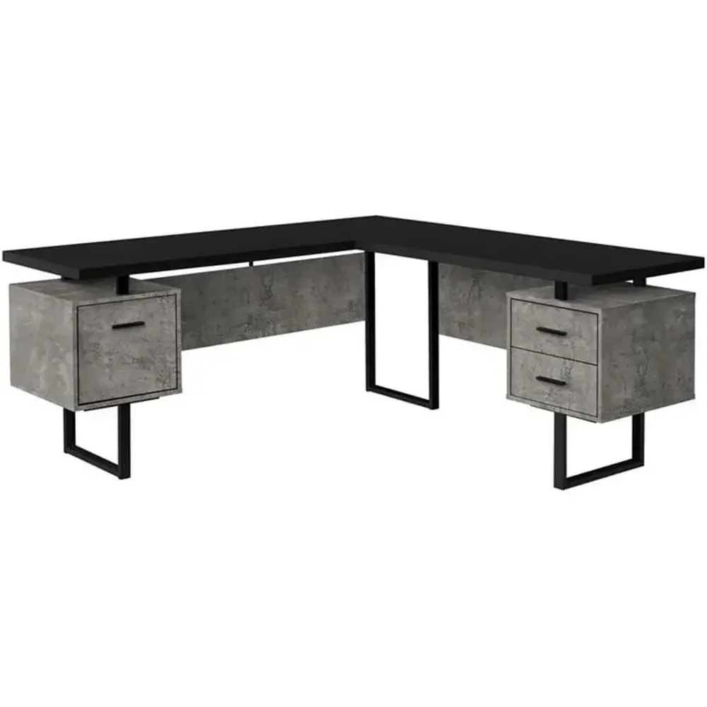 Desk Setup L Shaped - โต๊ะคอมพิวเตอร์รูปตัวแอล ขนาด 70 นิ้ว พร้อมช่องเก็บของ สำหรับโฮมออฟฟิศ