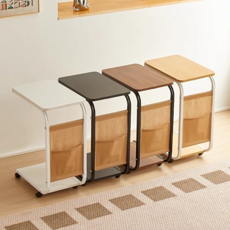 Desk Setup Minimalist - โต๊ะข้างเตียงแบบเคลื่อนย้ายได้ โต๊ะข้างเตียงแบบเรียบง่าย โต๊ะกลางห้องนั่งเล่น โต๊ะวางของ โต๊ะเล็ก โต๊ะข้างโซฟา