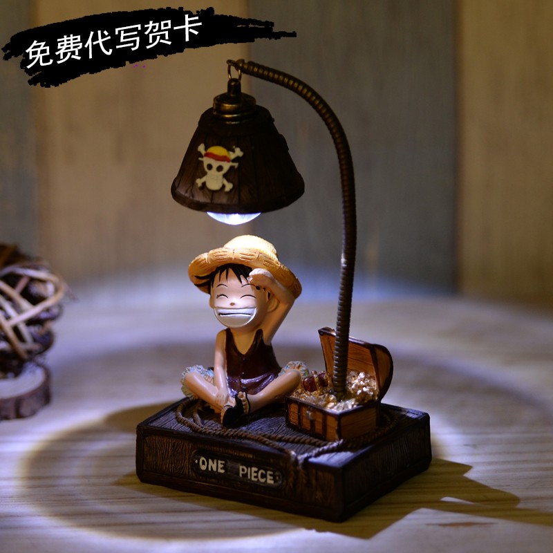 Desk Setup Lamp - โคมไฟตั้งโต๊ะอนิเมะวันพีซ โทนี่ โทนี่ ช็อปเปอร์ โคมไฟเรซิ่นตกแต่ง สำหรับห้องนอน