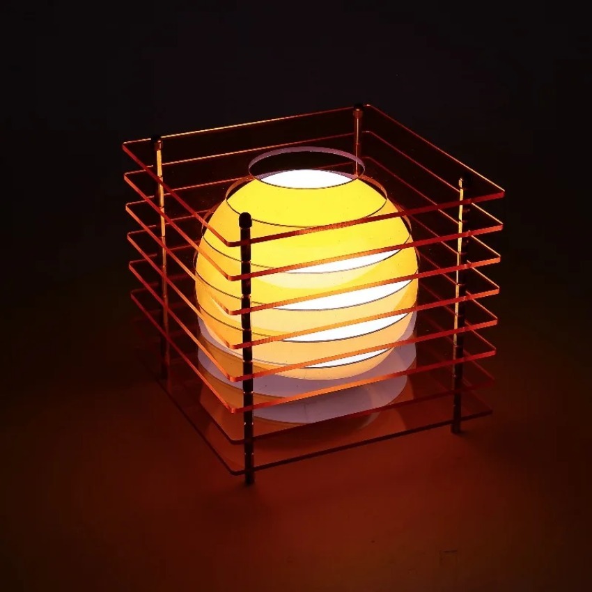 DIY อะคริลิคพันชั้นโคมไฟโคมไฟด - Desk Setup Lamp บทวิจารณ์และราคา
