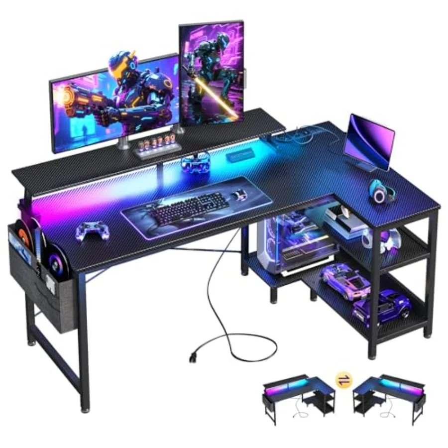 โต๊ะทำงานรูปตัวแอลสำหรับเล่นเก - Desk Setup L Shaped บทวิจารณ์และราคา