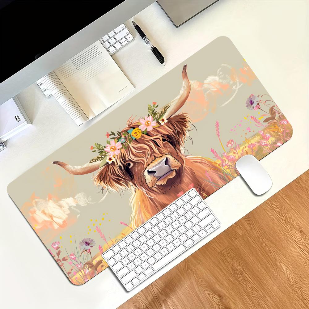 แผ่นรองเมาส์ลายวัวไฮแลนด์วินเท - Desk Setup Pc And Laptop บทวิจารณ์และราคา