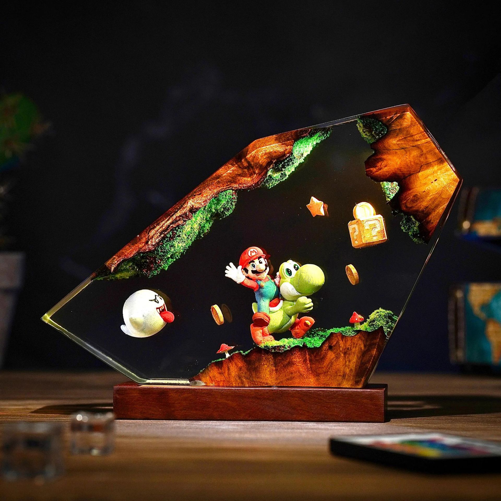 โคมไฟเรซิ่นรูปการ์ตูนอนิเมะ หล - Desk Setup Lamp บทวิจารณ์และราคา
