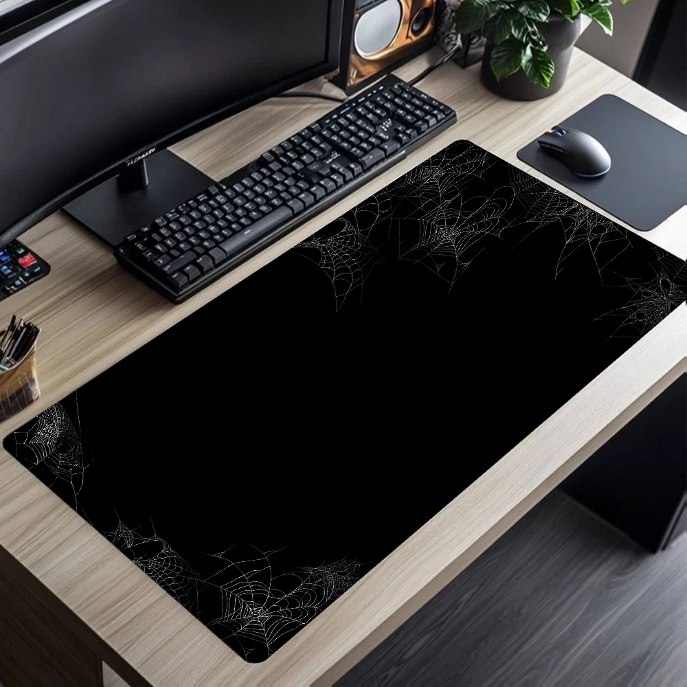 แผ่นรองเมาส์สีขาวดำแบบนามธรรมข - Desk Setup Pc And Laptop บทวิจารณ์และราคา