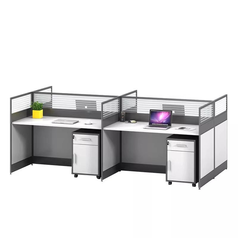 โต๊ะทำงานสำนักงานสีขาวสำหรับ 2 - Desk Setup L Shaped บทวิจารณ์และราคา