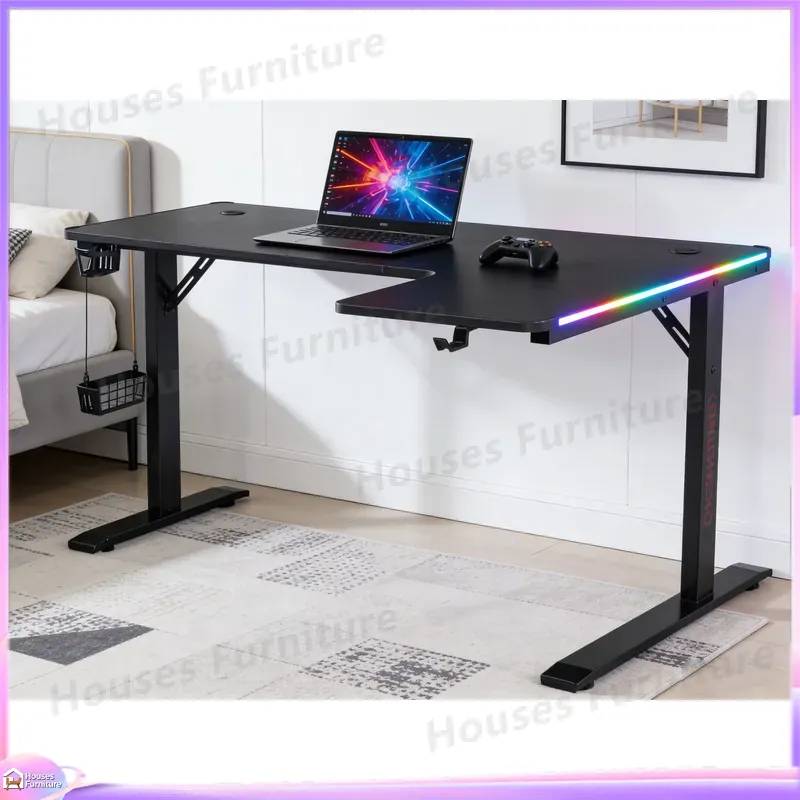 โต๊ะเกมมิ่งขนาดใหญ่ 160 ซม. พร - Desk Setup L Shaped บทวิจารณ์และราคา